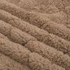 vidaXL Vol jaar dekbed Taupe 135 x 220 cm Microfiber en Teddy fleece