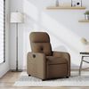 vidaXL Fauteuil verstelbaar stof bruin