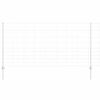vidaXL Buiten Wilde Omheining met Palen 50 x 1,2 m Zilverkleurig Mesh