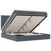 vidaXL Ottoman bed met matrassen 180x200cm fluweel donkergrijs