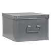LABEL51 Opbergbox Media XL 35x27x18 cm antiekgrijs