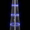 vidaXL LED Kerstboom met 230 LED Blauw 51 x 51 x 190 cm Metaal