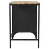vidaXL Bureau 100x50x76 cm massief vurenhout en staal