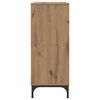 vidaXL Dressoir met lade Artisan Eiken 79,5 x 33 x 82 cm Bewerkt hout