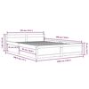 vidaXL Bedframe met lades wit 135x190 cm
