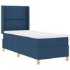 vidaXL Boxspring bed met matras Blauw 80 x 200 cm Stof