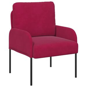 vidaXL Banken met kussen 55cm Wijnrood Multiplex