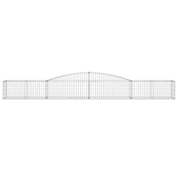 vidaXL Schanskorven 5 st gewelfd 400x50x40/60 cm ijzer