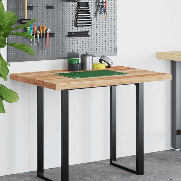 vidaXL Bureaublad met olieafwerking 100x70x4 cm massief acaciahout