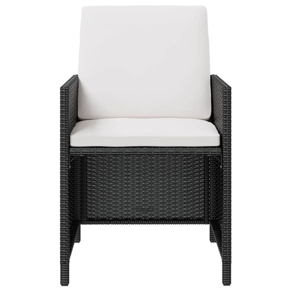 vidaXL 13-delige Tuinset poly rattan en acaciahout zwart