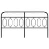 vidaXL Vervangend hoofdbord 193 cm metaal zwart
