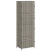 vidaXL Tuinkast 59x40x180 cm poly rattan grijs
