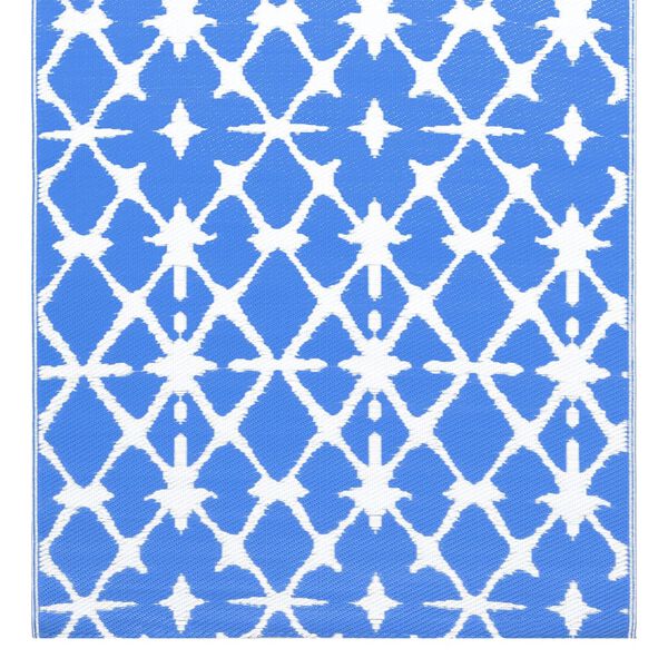 vidaXL Buitenkleed ARAKIL 160x230 cm PP blauw en wit