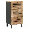 vidaXL Opslagkasten Naturel 40 x 33 x 75 cm Massief Mango Hout