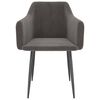 vidaXL Eetkamerstoelen 2 st fluweel donkergrijs