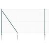 vidaXL Euro-hek met grondpennen 10 x 1,6 m PVC-Coated Staal Groen Mesh