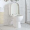 vidaXL Toiletbril soft-close vierkant wit