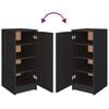 vidaXL Schoenenkast 30x35x70 cm bewerkt hout zwart