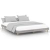 vidaXL Bedframe bewerkt hout grijs sonoma eikenkleurig 200x200 cm