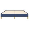 vidaXL Bedframe zonder matras stof blauw 140x200 cm