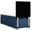 vidaXL Boxspring met matras stof blauw 100x200 cm
