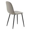 Venture Home Eetkamerstoelen 2 st Polar polyester grijs en zwart