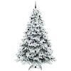 vidaXL Kunstkerstboom met 300 LED met standaard Wit 240 cm PE en PVC
