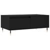 vidaXL Salontafel 90x50x36,5 cm bewerkt hout zwart