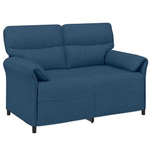 vidaXL Bank 100% polyester metalen frame MDF, Multiplex