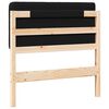vidaXL Gestoffeerd hoofdbord Bruin en zwart 80 cm Massief grenenhout