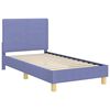 vidaXL Bedframe voor kinderen met hoofdbord Jeans Blauw 80 x 160 cm