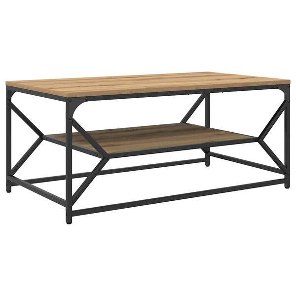 vidaXL Salontafel Artisan Eiken 90 x 50 x 40 cm