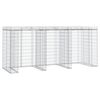 vidaXL Schanskorf voor vuilnisbak 270x91x120 cm gegalvaniseerd ijzer