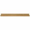 vidaXL Wandplank met plank 4 pcs Bruin 60 x 9 x 3 cm Bewerkt hout