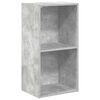 vidaXL Boekenkast met 2 schappen 40x30x76,5 cm bewerkt hout betongrijs