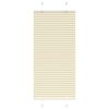 vidaXL Pliss&eacute; rolgordijn 60x150 cm stofbreedte 59,4 cm polyester cr&egrave;me