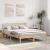 vidaXL Bedframe met hoofdeinde Naturel 150 x 200 cm Massief grenenhout