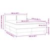 vidaXL Boxspring met matras fluweel roze 160x210 cm