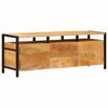vidaXL Opslagkasten met lade Bruin 110 x 30 x 40 cm Massief Mango Hout