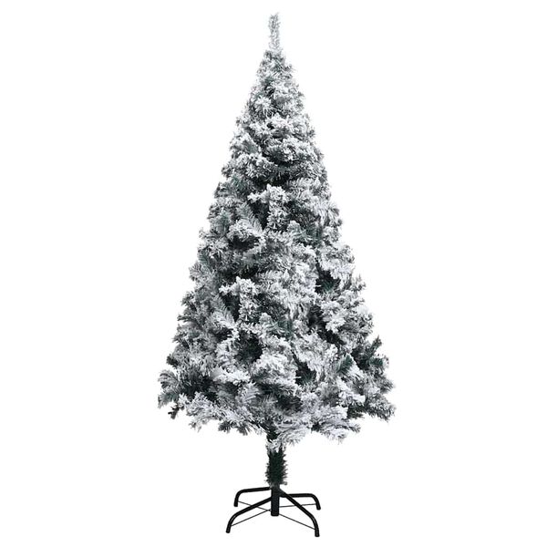vidaXL Kunstkerstboom met 150 LED Wit 150 cm PVC en Staal en Kunststof