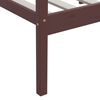 vidaXL Bedframe massief grenenhout donkerbruin 90x200 cm