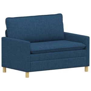 vidaXL Bank Blauw Stof