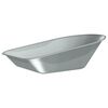 vidaXL Vervanging voor kruiwagenlade zilver 90 x 63 x 28 cm