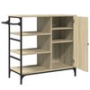 vidaXL Keukentrolley 87,5x38,5x84,5 cm bewerkt hout sonoma eikenkleur