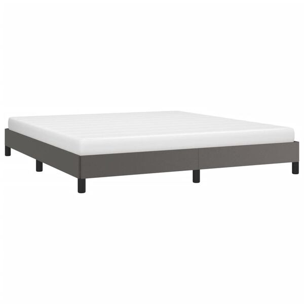 vidaXL Bedframe kunstleer grijs 180x200 cm
