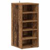 vidaXL Schoenenkast 32x35x70 cm bewerkt hout oud houtkleurig