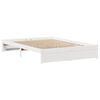 vidaXL Bedframe zonder matras massief grenenhout wit 135x190 cm