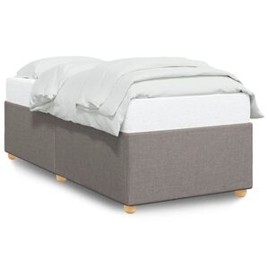 vidaXL Bedframe zonder matras 90x190 cm stof taupe