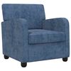 vidaXL Fauteuil Blauw Chenille