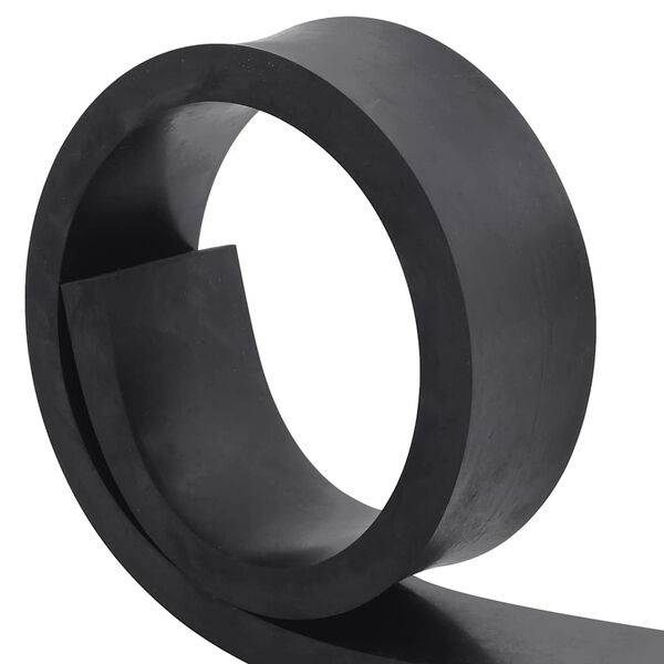 vidaXL Rubberen rand voor sneeuwploeg 100x10x2 cm zwart